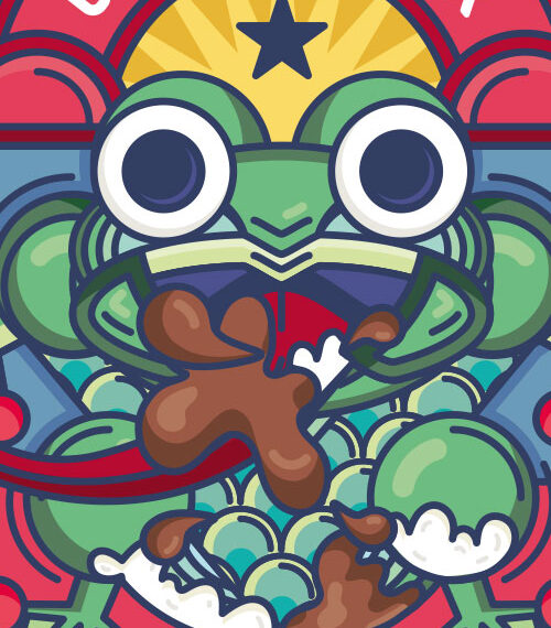 Etiqueta Cerveza de chocolate - Cervezas Ranilla