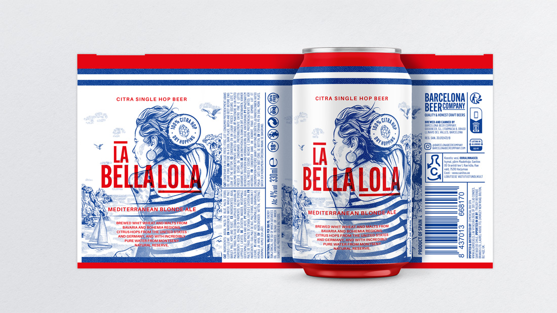 Packaging Cerveza La Bella Lola